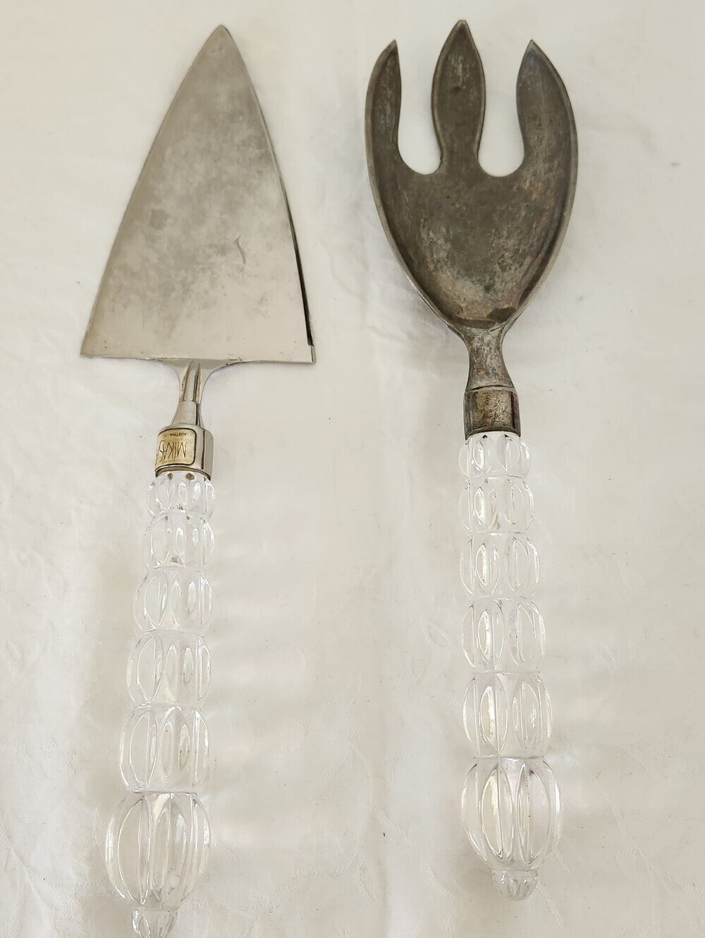 Mikasa Silver Crystal Cake Server